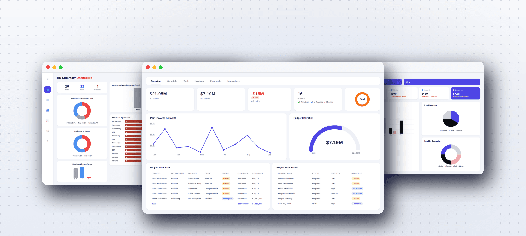BImaster report template previews